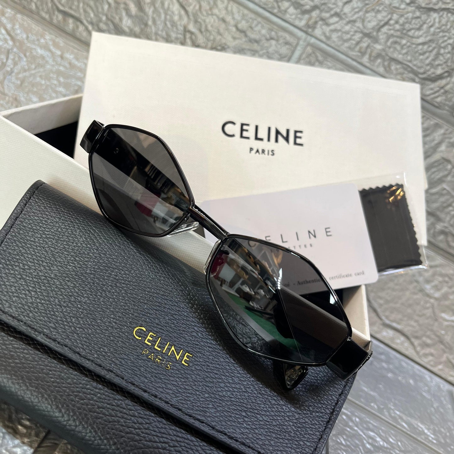 Celine Triomphe Metal Geometric