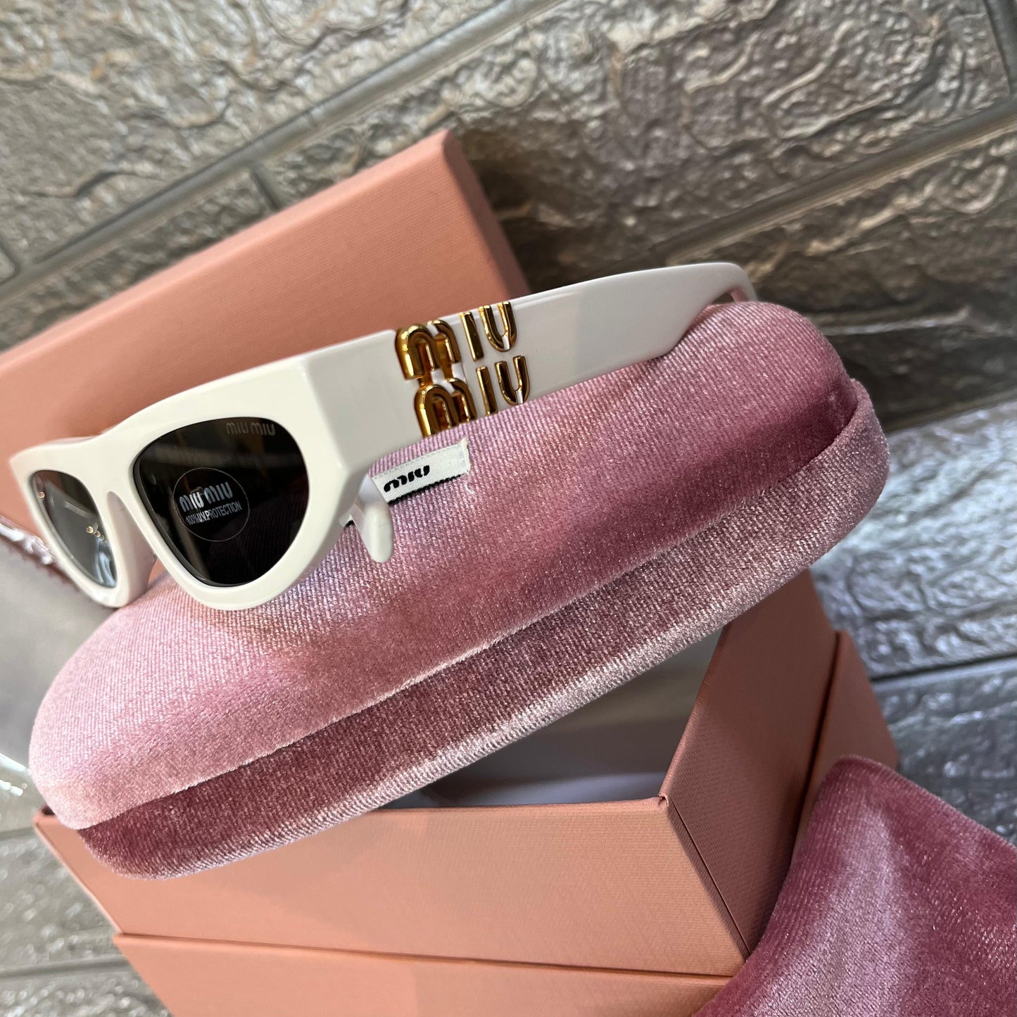 Miu Miu Glimpse Talc Ivory