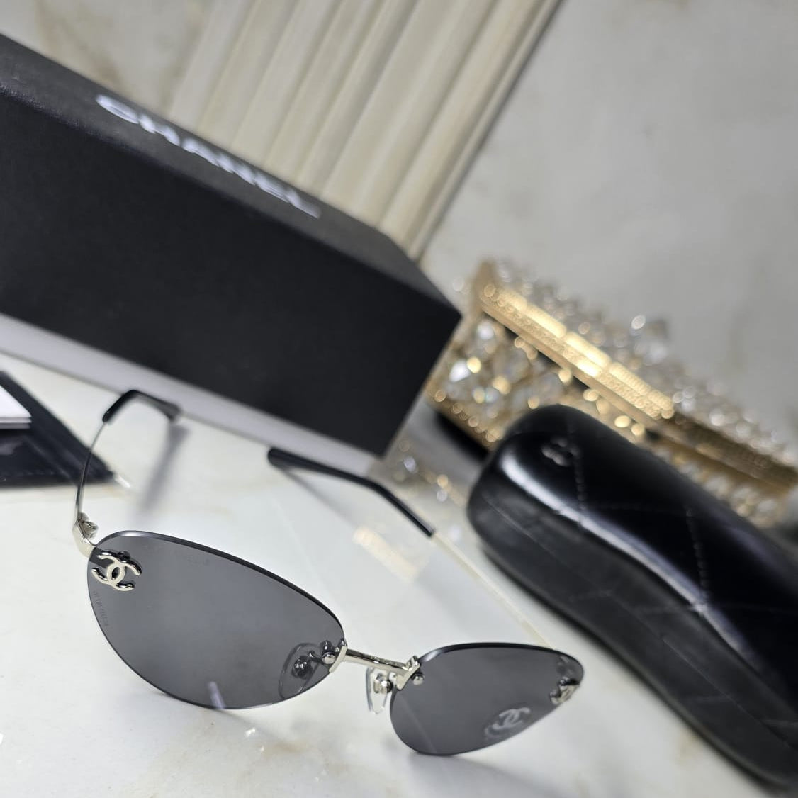 Chanel CC Oval Rimless