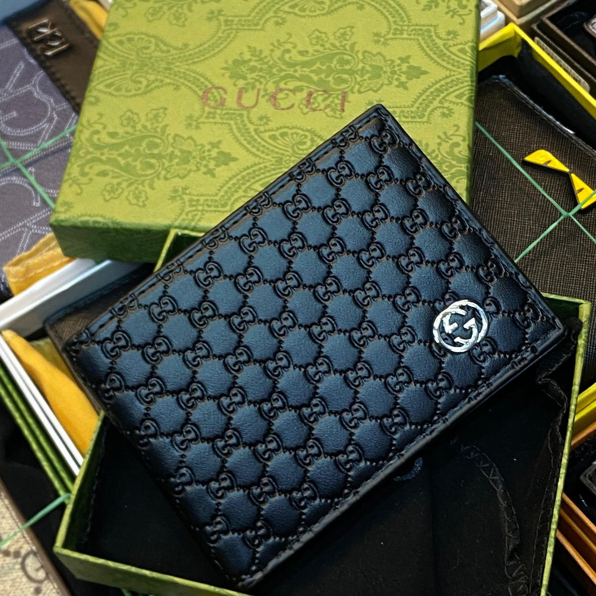Gucci Signature Micro-Guccissima Wallet