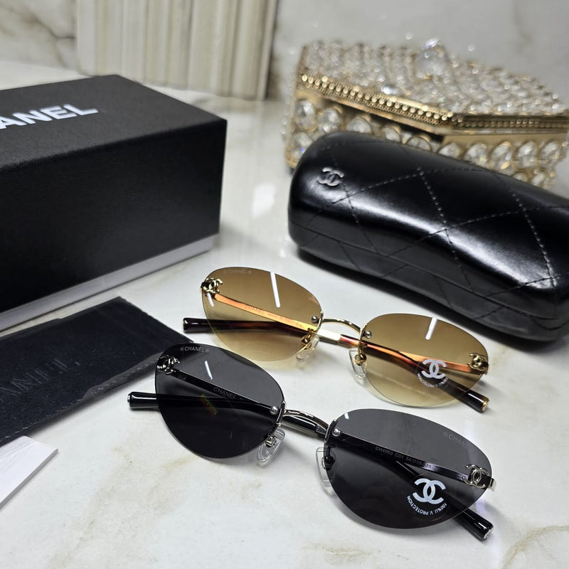Chanel CC Oval Rimless
