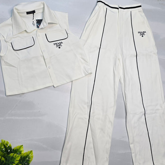 Prada Piping Two-Piece Set