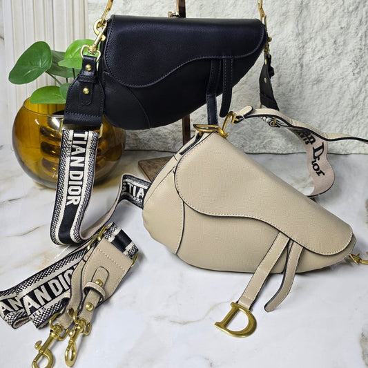 Dior Saddle Bag Grained Leather