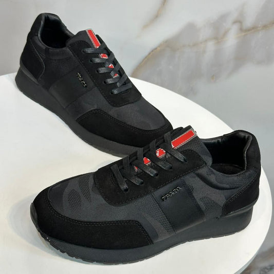 Prada Camouflage Techno Sneakers