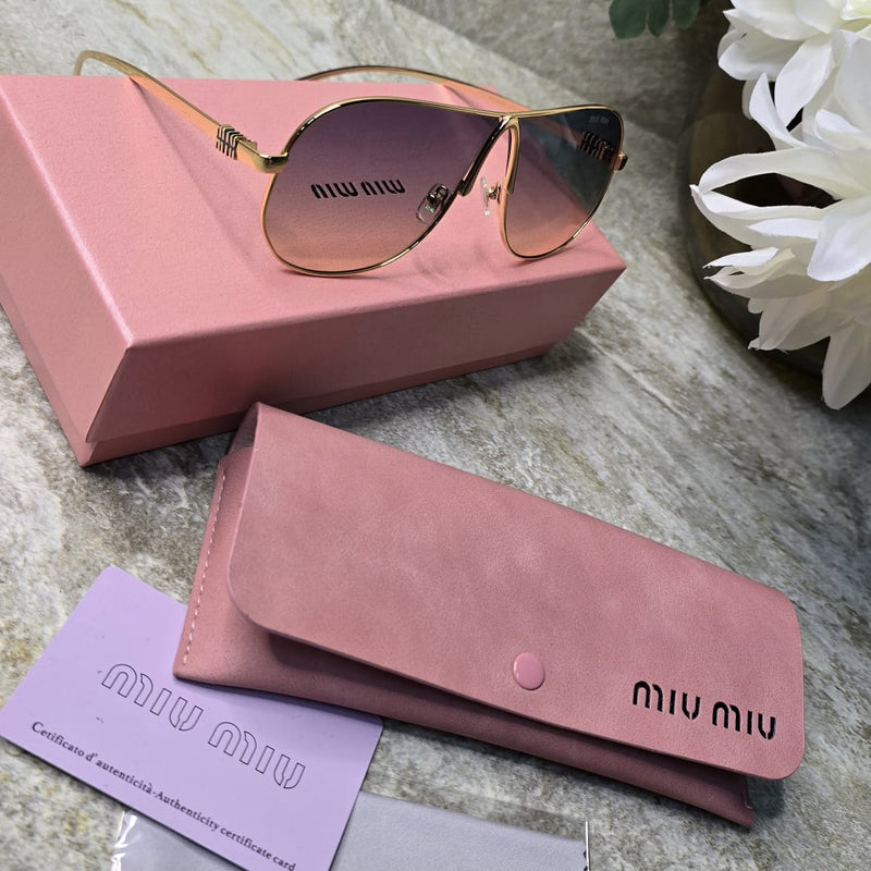 Miu Miu Aviator Sunset Gradient